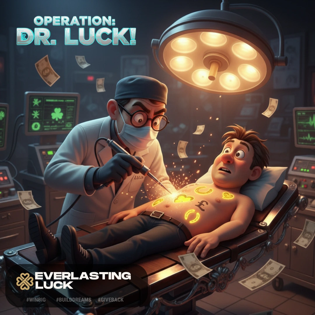 DR LUCK RETURNS! ONLY 99p! £4100 IN PRIZES TO BE WON!